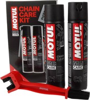 Motul Road Chain Care Kit 90058 Motorrad Reinigungsset Spray 400Ml C1 C2