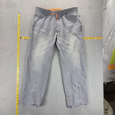 VTG Levis Engineered Jeans Mens Gray Elastic Waist Jogger Twisted One Fits 34x30