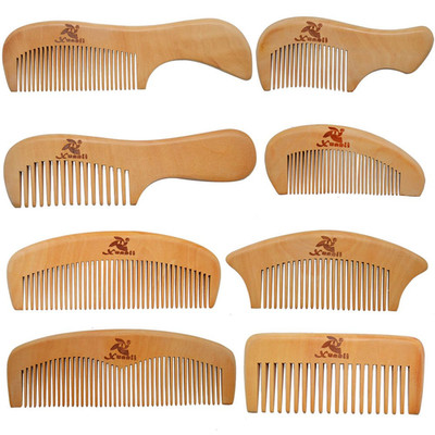 Xuanli  8 Pcs the Family of Hair Comb Set - Wood with Anti-Static & No Snag Hand