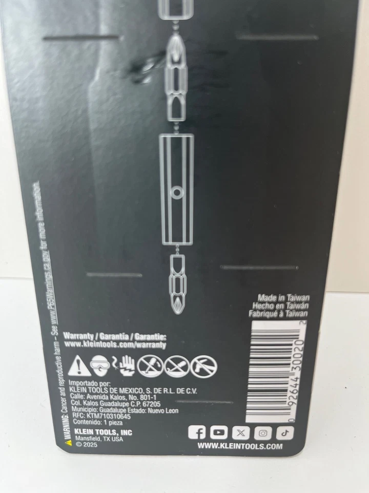 Klein Tools Blackout 11 合 1 螺丝刀起子限量版 - 32500BLK - 全新 — 第 4/4 张图片