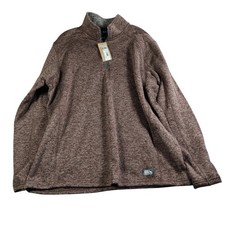 Eddie Bauer Men's 1/4 Zip Radiator Fleece Pullover Size XXL Brown