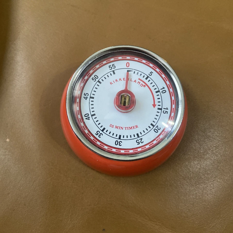 Dulton Red Magnetic Kitchen Timer - Vintage Style - image 1 of 4