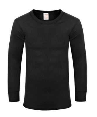 GAVENO CAVAILIA Long Sleeve Mens Thermal T-Shirt Vest Top Full Sleeves Shirt Warm Black X-Large
