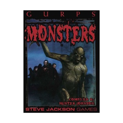 SJG GURPS Characters Monsters (POD, Black & White) VG+