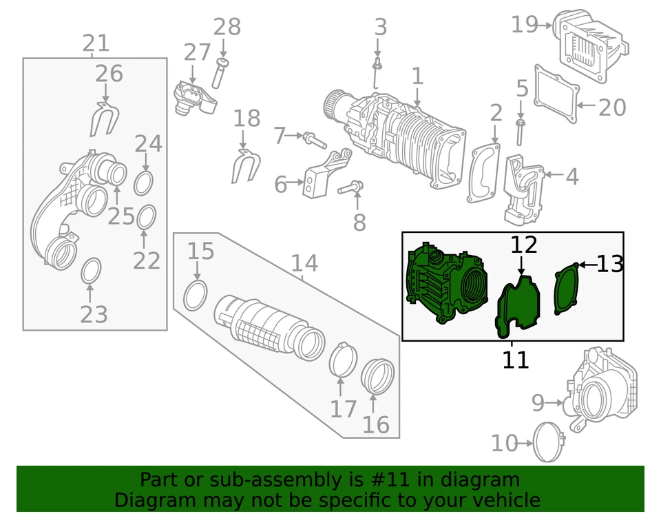 Resonador delantero genuino Volvo 2018-2022 S60 V60 V60 Cross Country XC90 32222584 Foto 2 de 2