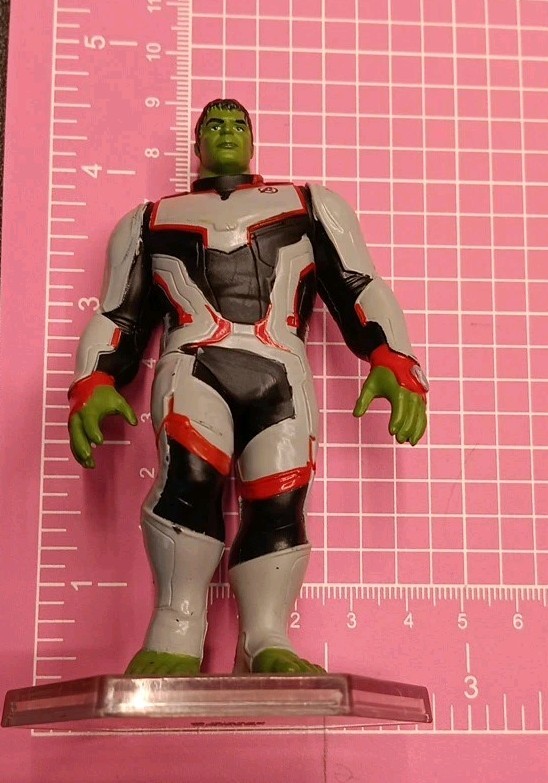 Disney Marvel Avengers Endgame Hulk 4" PVC Figure Quantum Realm Suit Cake Topper