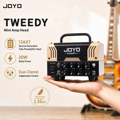 JOYO Mini Amp Guitar Amplifier Tube Head 20W 2 Channel Rock American Sounds