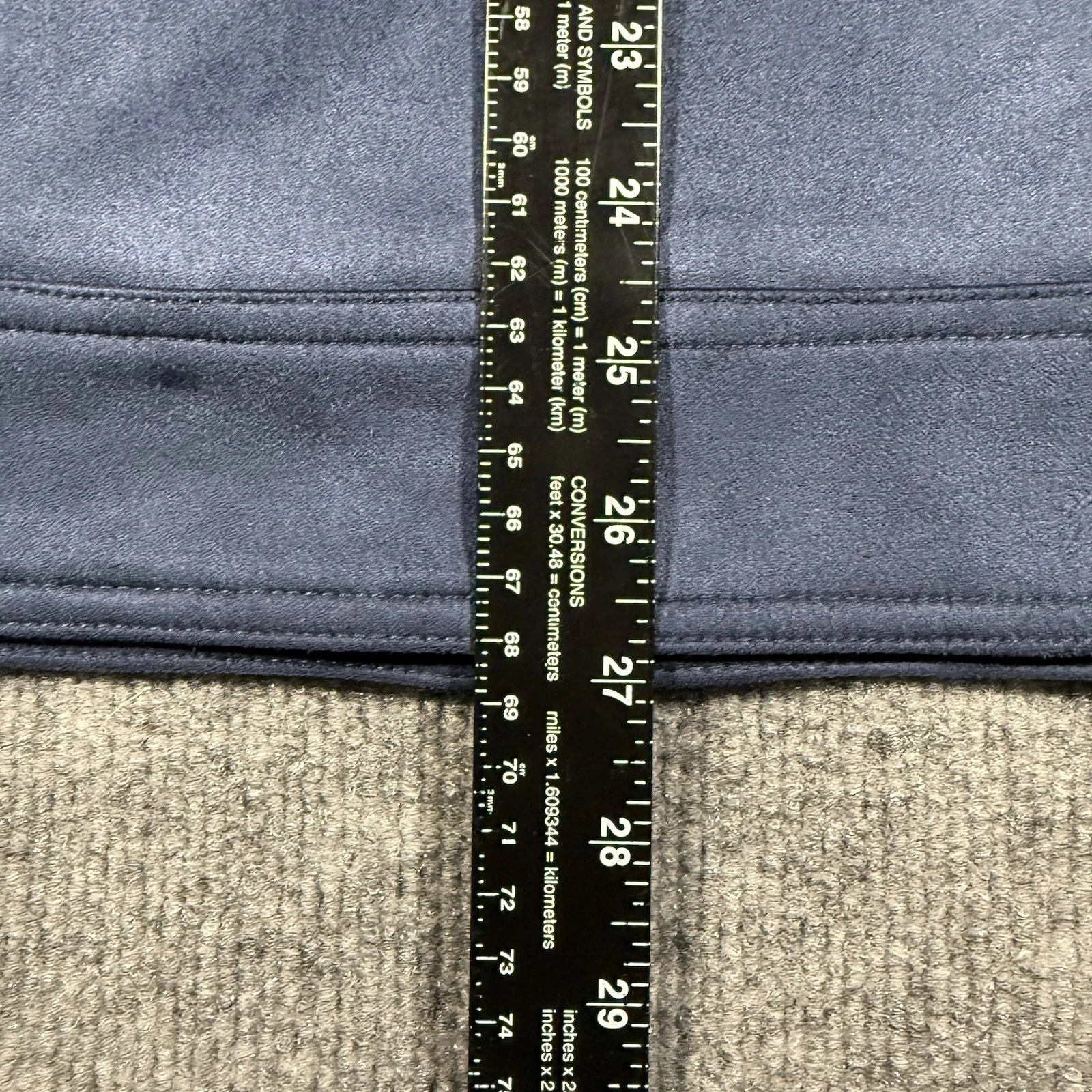 Robert Graham Vegan Suede Large Navy Blue Field Jacket NWT. $248 - product detail image 23