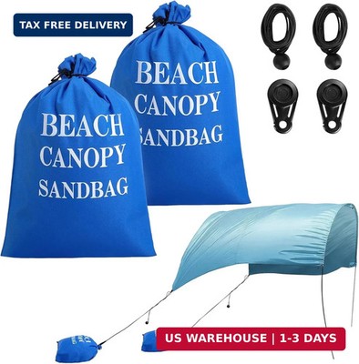 DECOHS 2 Pack Beach Canopy Wind Assist Kit, 20'' x 16.5'' Breeze Wind Sun Canopy W