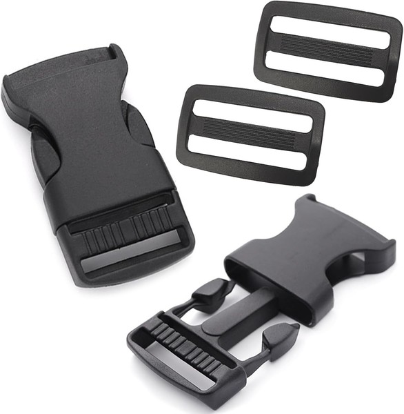 Ersatzschnallen 25Mm Steckschnalle 2 StüCk VerschlüSse FüR GüRtel Taschen Riemen-image