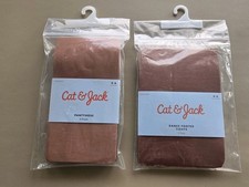 Cat  Jack Youth Girls Pantyhose  Dance Footed Tights Lot Brown NEW SZ 4-6