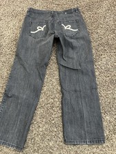 Vintage Y2K RocaWear Jeans Relaxed Carpenter Baggy Skater Hip Hop Mens 38x32