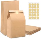 50 Papiertüten Braun (18x9x5cm) mit Aufklebern:Kindergeburtstag Party-Mitgebsel