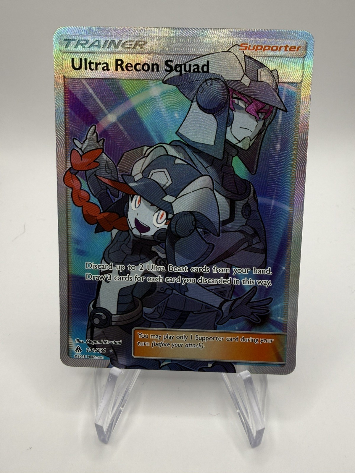 Ultra Recon Squad (Full Art) 131/131 Sm-Forbidden Light Holo NM Excellent