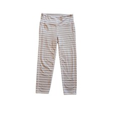 Athleta Activewear Chaturanga Grey White Stripe Leggings Size Small