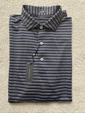 NWT Turtleson performance striped polo. Lrg 115 A30