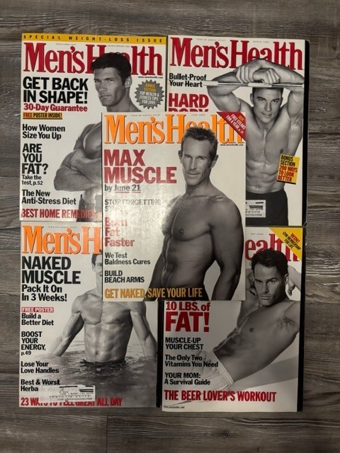 Men's Health Magazine Lot-January to June 1999 (5 Magazines)