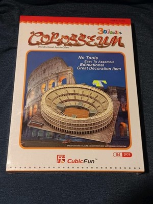 CubicFun 3D Puzzle COLOSSEUM 84 Pieces Sealed