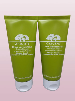 ORIGINS DRINK UP INTENSIVE OVERNIGHT MASK 3.4 OZ LOT OF 2.