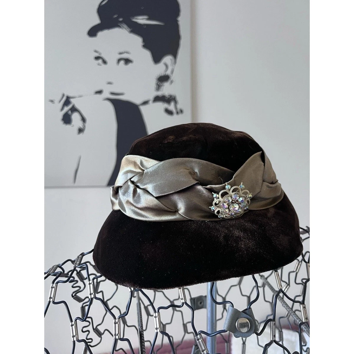Cloche Velvet 1950s Vintage Hats for Women for sale | eBay