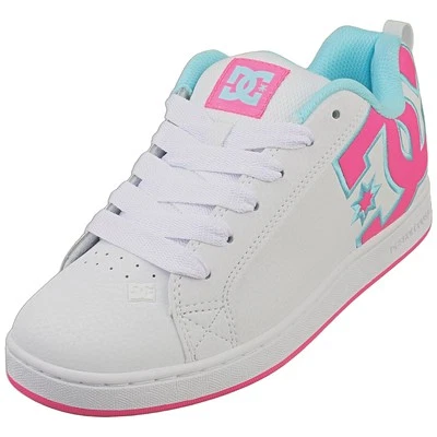 DC Shoes Court Graffiks Damen Sneaker Weiß Rosa