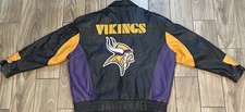 Vintage Minnesota Vikings Carl Banks Leather Jacket