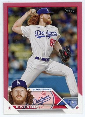 2023 Topps Update Dustin May Mothers Day Pink #US326 #/50 Dodgers