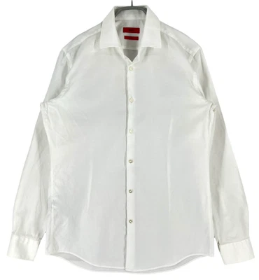 HUGO BOSS Chemise Habillée C-Jenno Slim Fit Col Boutonné Blanc Taille M - Photo 1/4