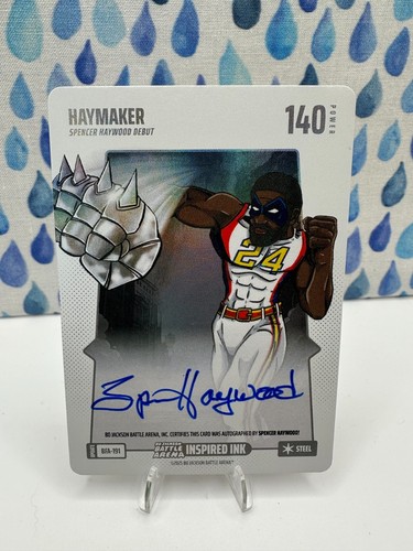 Spencer Haywood: `Haymaker` Bo Jackson Battle Arena Inspired Ink Steel, Auto