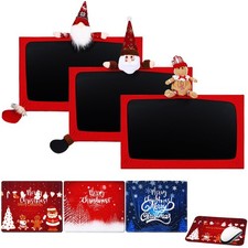 3 Pcs Christmas Computer Monitor Cover and 3 Pcs Mouse Pad, Christmas Office ...
