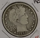 1895 Barber Half Dollar 50c Silver