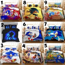 Sonic the Hedgehog Bedding Set   Single, Double, Queen, King Bedding Set For Fan