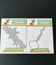 Simon Says Stamps Ornament LOT of 2 Sets Metal Cutting Dies Peyton Snowflake Die