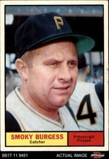 1961 Topps #461 Smoky Burgess Pirates 6.5 - EX/MT+