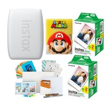 Fujifilm Instax Mini Link 3 Smartphone Printer Clay White Bundle