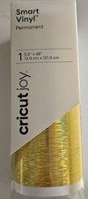 Cricut Joy Smart Vinyl Permanent 5.5"x48" Threads Glossy Brillant Gold