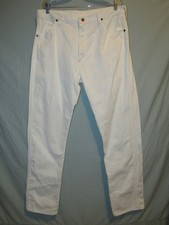 Vintage USA Made Wrangler 13MWZWI White Cowboy Cut Jeans 38x36 (37x36 actual)