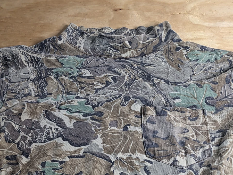 Vintage Walls Industries Classics Single Stitch Camo Hunting Shirt Men's Medium  - Image 2 of 4