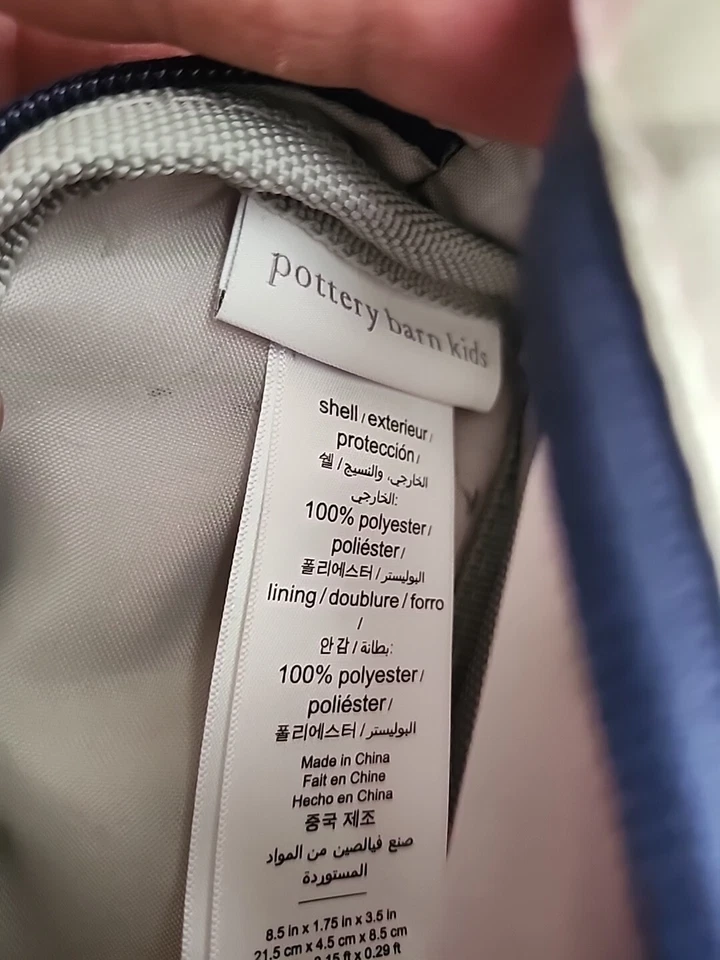 Estuche para lápices Pottery Barn Kids amarillo laboratorio perro rosa Foto 3 de 4