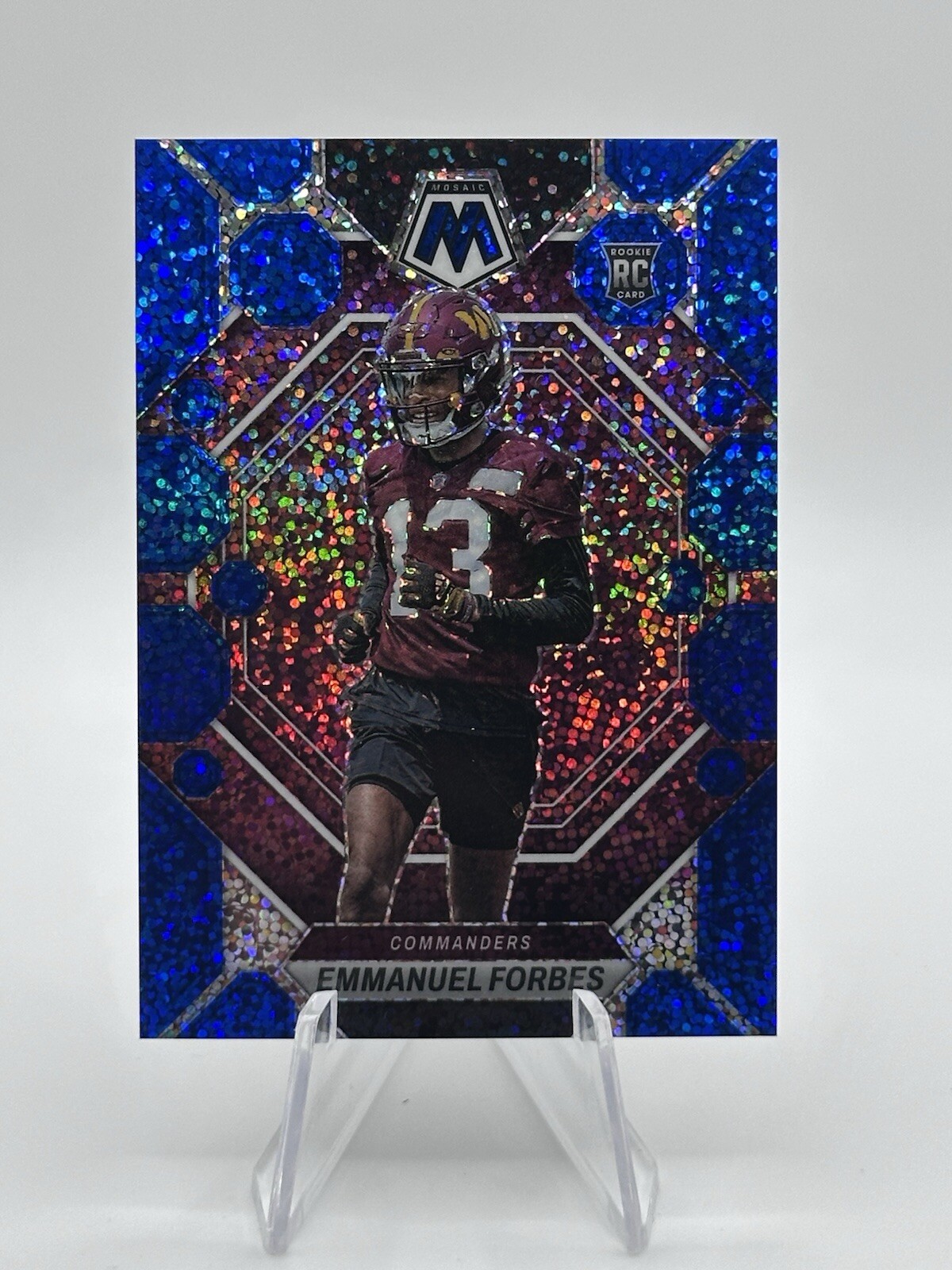 Emmanuel Forbes RC Washington Blue Sparkle /96 SP 2023 Panini Mosaic #319 NM-MT