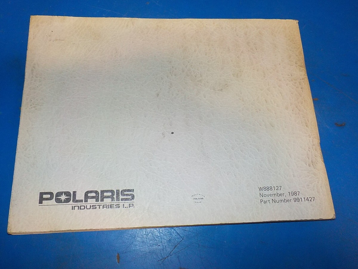 POLARIS TRAIL BOSS 4X4 ( W888127 ) OWNERS SAFTEY