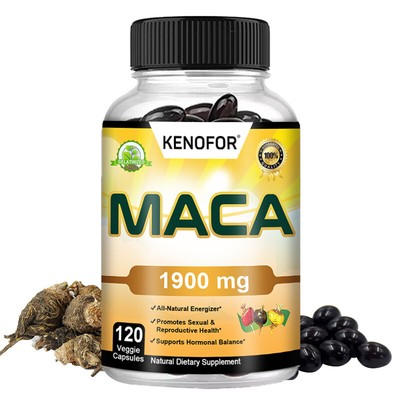Maca Capsules - Enhance Energy, Endurance And Sexual Health, Balance Hormones