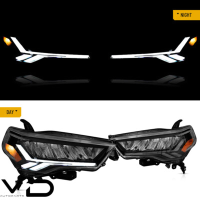 VLAND LED Headlights For 14-23 Toyota 4 Runner SR5 TRD LED W/Startup Reflector