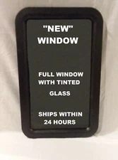 RV Entry Entrance Door Window Black Trailer Camper Motorhome with Tinted Glass 
