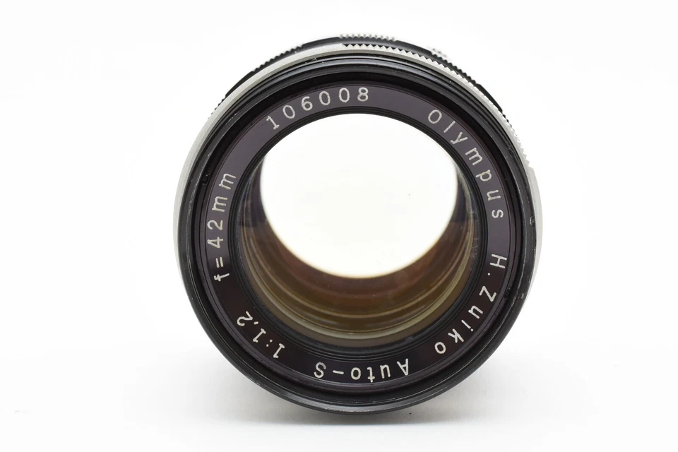 [Near MINT] Olympus H Zuiko Auto S 42mm f1.2 Lens For Pen F, FT, FV Filter, cap - Image 4 of 4