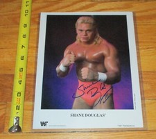Shawn Douglas Wrestling Photo Signed 8 x 10 WWE WWF WCW ECW COA Autograhped TNA