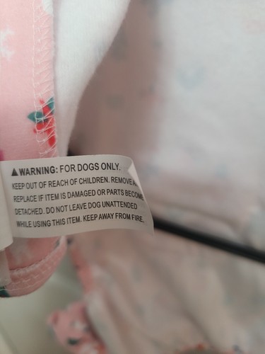 Pup Crew Pet Dog Pajamas LARGE Soft Flannel Pink Alpacas Holiday - Picture 11 of 11