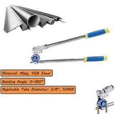 Manual Pipe Bender 3/8 Tube Bender Heavy Duty Tubing Bender 180° Tube Bending