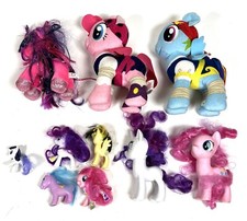 Lot of 10 MLP My Little Pony Ponies Plush  Figures Everything Shown