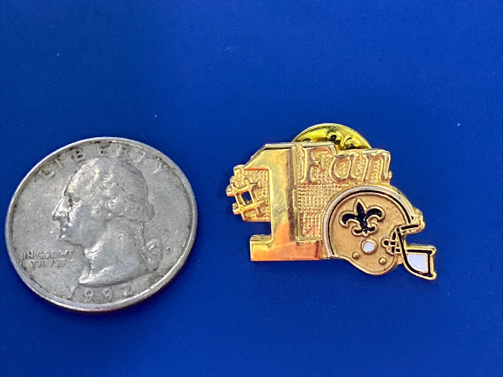 Number 1 Fan 1Fan Hat Lapel Pin New Orleans Saints 1987 Vintage Pin eBay
